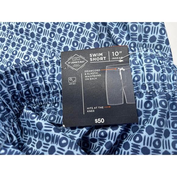 St. John's Bay Men's Swim Trunks NWT Waist Band and Drawstring size 4XLT - Picture 8 of 8